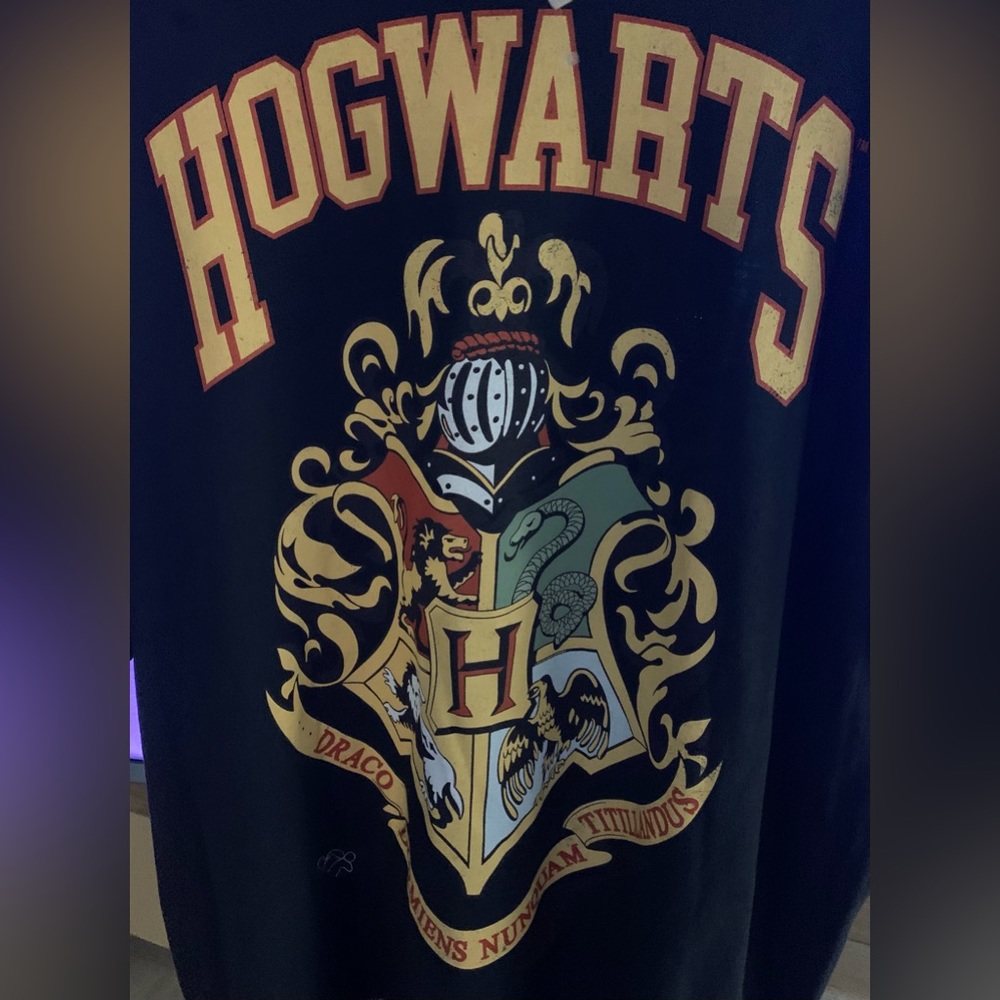 Never worn Hogwarts tee shirt. 3x. Belk mislabeled as a 2x